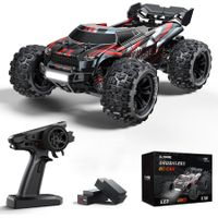 1/16 Brushless RC Cars,Fast 43 Mph,Electric 4WD High Speed RC Car,All-Road Remote Control RC Truck with Two 2S Lipo Batteries,Compatible with 3S Lipo