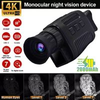 4K Infrared Night Vision Video Rechargeable Camera Digital Monocular Scope for Hunting Wildlife Outdoor Photography Camping