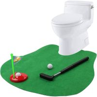 Toilet Golf Game,Practice Mini Golf in Any Restroom Bathroom,Funny White Elephant Gag Gifts for Golfer,Useful White Elephant Gift Ideas,Golf Gifts