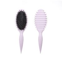 Curl Brush, Curl Defining Brush, for Combing and Shaping Men and Women,Reduce Pulling and Curl Separation for Defined Curls 1 Pack (Purple)