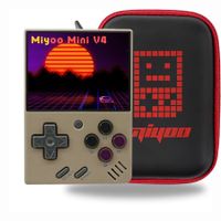 Miyoo Mini V4 Handheld Game Console 2.8-inch 750*560 IPS Screen 2000mAh Miyoo-Mini v4 with Portable Case Grey