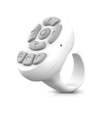 Tiktok Scrolling Ring with Finger Scroller,Bluetooth Page Turner for Kindle App,Scrolling Ring for iPhone,iPad,iOS,Android (White)