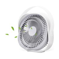 Mini Small Electric Fan, Portable USB Charging Personal Fans for Home Office (White)