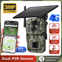 4G Hunting Camera Solar 3MP Solar Trail Camera IP66 Waterproof Game Camera with GPS