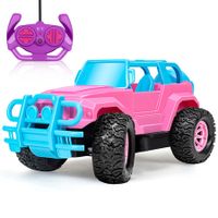 Remote Control Car, Remote Control Monster Truck, 2.4Ghz LED Light Off-Road RC Cars,Toy Cars Gift for Kids Boys Girls 6+ Years Old (Pink)