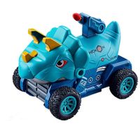 Carrier Truck Toys for Kids, Foldable Hauler Track Ejection Car and 6 Random Metal Race Car, Truck Toy for Boys Girls, Blue