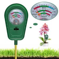 3 In 1 Soil Test Kit,Soil Moisture Meter/Soil ph Meter/Fertility Soil Tester,Soil Hygrometer,Lawn Care Moisture Meter (No Battery Needed)