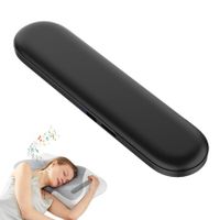 Bone Conduction Pillow Speaker for Sleep, Travel Bluetooth Sleep Bar Pillow Speaker for Side Sleeper,Sound Machine Deep Bass with Timer (No TF Card-Black)