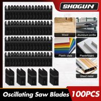 Oscillating Tool Saw Blades Multitool Kit Steel 100PCS for Wood Plastic Metal Cutter Fit Fein Multimaster Dewalt Porter Rockwell Ryobi Hitachi Milwaukee