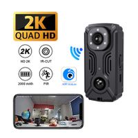 2K HD Body Cameras with Audio and Video Recording,Night Vision Body Cam, Built-in 2000mAh Battery