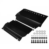 For Mitsubishi Triton ML MN  2006-2015 3mm Bash Plate  2Pcs Powder Coated Black HEAVY DUTY