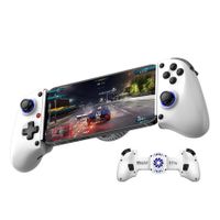 White BSP-D11S Game Controller with Stretching And Semiconductor Cooling Fan Compatible with PC Android Apple Switch And Other Platforms