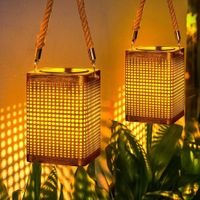 2Pcs Solar Lanterns Outdoor Lights Waterproof Garden Decor, Gifts for Women Mom Grandma, 2 Modes Hanging Solar Lights