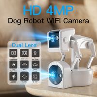 4MP Dual Lens Wireless Wifi Smart Camera Network Indoor Household HD Dual Light Full Color Mobile Phone Remote Iptv Surveillance Camera