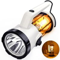 LED Camping Lantern,Rechargeable Lantern with Stepless Dimming,Emergency Flashlight Flood Light with Folding Hook for Outdoor