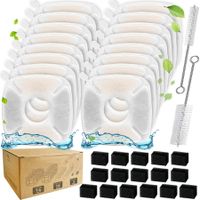 32 Pcs Cat Fountain Filters Replacement Compatible with 95oz/2.8L Cat Automatic Water Fountain Filters