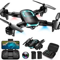 Drone with Camera 1080P for Beginners,Foldable Drone with Altitude Hold,Gestures Selfie Waypoint Fly Headless Mode 3D Flip 3 Speed Mode