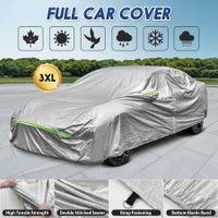 Waterproof Car Cover Auto Automobile Outdoor Heavy Duty Protection All Weather Full Vehicle Protector Dust Wind UV Proof with Storage Bag 3XL