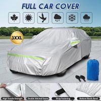 Waterproof Car Cover Automobile Auto Outdoor Protection Heavy Duty All Weather Full Vehicle Protector Dust Wind UV Proof with Storage Bag 3XXL