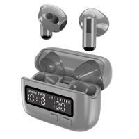 Wireless Earbuds Earphone , Retro ENC Noise Reduction Stereo Sound 5.2 with LED Power Display, For Sports Game (Grey)