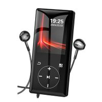 64GB MP3 Player with Bluetooth, Portable MP3 Music Player with HiFi Speaker with Voice Recorder, FM Radio, Touch Buttons