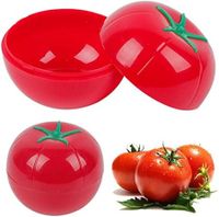 Tomato Shaped Storage Box Tomato Saver Keeper Fruit Food Fresh-Keeping Storage Containers for Fridge