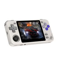 RGB10X Handheld Game Console, 8000+ Games, 3.5 Inch IPS Screen, 2800mAh Long Battery Life, 64-Bit System (Gray)