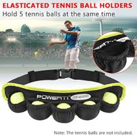 Tennis Ball Bag,Tennis Ball Band For 5 Tennis Balls Holder Waist Bag Fanny Pack For Running Cycling Walking Jogging