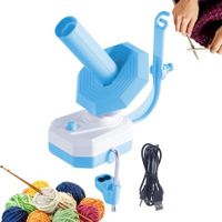 Automatic Yarn Winder Thread Winder Reusable Efficiently, Yarn Dispenser Electric Yarn Ball Winder for Knitters Crocheters,Blue