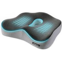 Memory Foam Seat Chair Cushion for Long Sitting,Non-Slip Memory Foam Firm Coccyx Pad for Relief Sciatica,Hip (Mixed Colors)