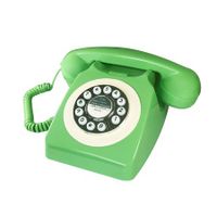 Corded Retro Phone,TelPal Vintage Old Phones,Classic 1930s Antique Landline Phones for Home & Office Decor,Novelty Hotel Telephone with Redial,Green