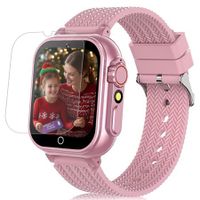 Kids Smart Watch with 26 Games Camera Video Recorder Player,Pedometer,Birthday Learning Toys Gifts for 4-10 Years Children (Pink)