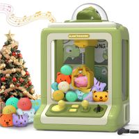 Dino Claw Machine, Mini Electronic Arcade Games Vending Machine, Crane Prize Machine with Music for Boys Girls Christmas Birthday Party Gift