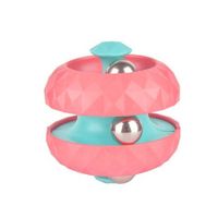 Pink Unique Orbit Ball Toy Spinning Toy Novelty Track Pinball Finger Spinner Creative Decompression Toys Puzzle Games as Stress Relief Gifts