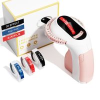 Pink Embossing Label Maker Machine Handheld Vintage Labeler with 3 Rolls of Emboss Tapes for Home DIY Crafting