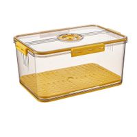 Yellow 15CM Airtight Bread Box for Kitchen Counter Bread Keeper with Lid Storage Grey 15CM Container for Homemade Bread Toast Cookies Fruits Vegetables