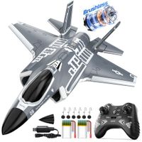 F35 4 Channel Brushless RC Plane,Remote Control Airplane Ducted Fans Fighter Jet,2.4GHz 6-axis Gyro Stabilizer RTF Hobby Glider Aircraft Plane