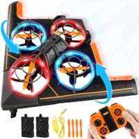 Form B2 RC Plane Drones,Remote Control Airplane with Led Lights,Auto Hovering,360 Degrees Fighter Jet Toys with 2 Batteries,Age3+