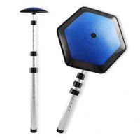 Golf Travel Bag Support Pole, Anti Impact Golf Club Protector Support Golf Travel Bag Cover and Aluminum Alloy Golf Rod Stick to Protect Golf Clubs, Blue