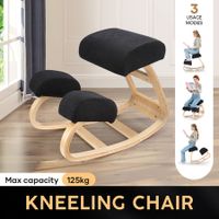 Ergonomic Kneeling Chair Desk Rocking Stool Home Office Computer Knee Support Comfortable Better Posture Angled Seat