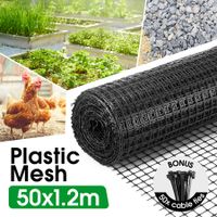 Plastic Mesh Barrier Garden Net 50mx1.2m Animal Chicken Wire Fence Dog Enclosure Protection Temporary Fencing Construction