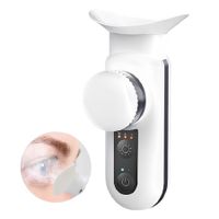 Eye Steamer Portable Electric Heated USB Nano Eye Mist Sprayer with Warm Compress for Dry Eyes,Rechargeable Eye Drops Steamer for Home Office Travel-White