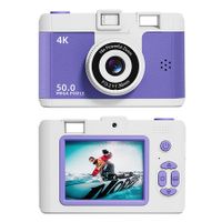 Purple 50MP 32G WiFi Children Camera Photo Video AF Autofocus 16x Digital Zoom Built in Fill Light