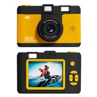 Orange 50MP 32G WiFi Children Camera Photo Video AF Autofocus 16x Digital Zoom Built in Fill Light