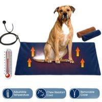 Dogs Electric Heating Pet Bed Blanket Thermal Mat Protection Temperature Display 75*45cm