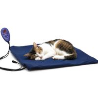 Cats Puppy Electric Heating Pet Bed Blanket Thermal Mat Protection Temperature Display 40cm x 30cm