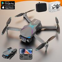 Drone with Camera 1080P HD, Electric Adjustable Lens, LED Lights with Dual Cameras,Remote Control Quadcopter with Altitude Hold for Beginners