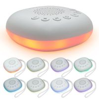 Sleeping White Noise Machine Rechargeable Soothing Sounds Machine Portable Baby Sleep Sound Machine With Night Light