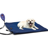 Dogs Cats Electric Heating Pet Bed Blanket Thermal Mat Protection Temperature Display 50cm x 50cm