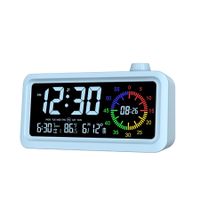 Visual Timer for Kids, Rechargeable Alarm Clock, Dual Display, LCD Time Reminder, Ideal for Teaching, and Time Management Gifts for Kids (Blue)